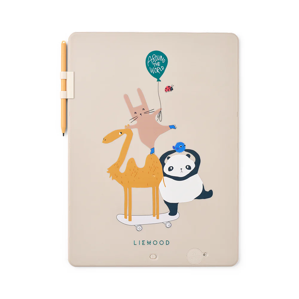Liewood Magisches LCD-Maltablet 'Zora' Around the World/Sandy - Image 3