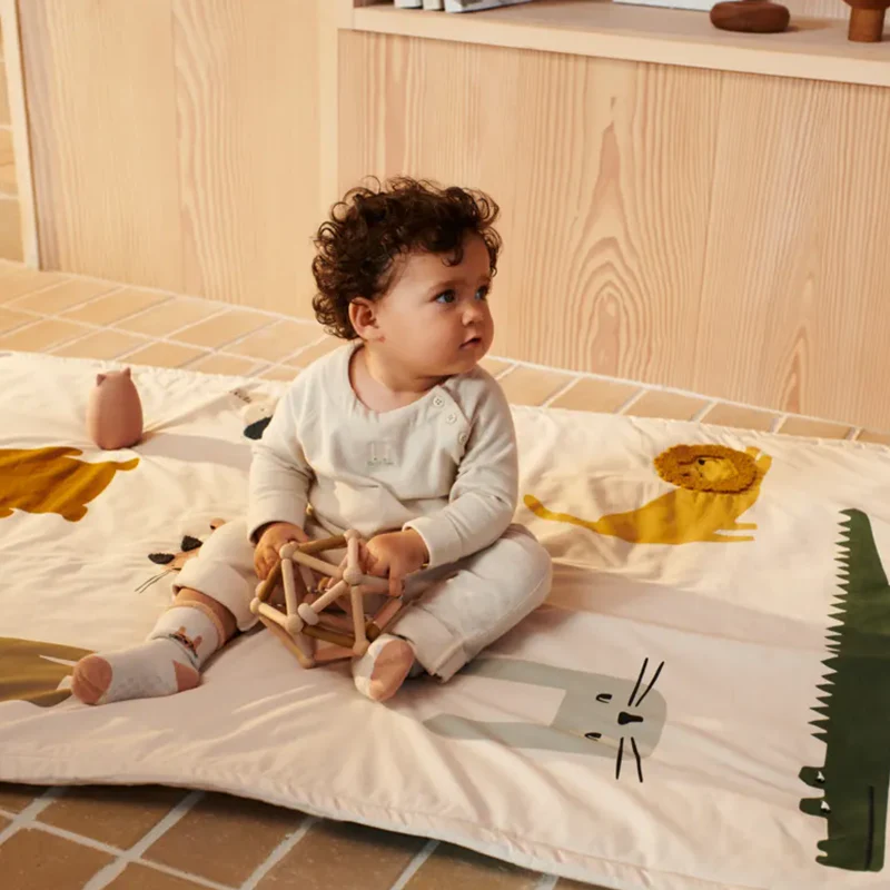 Liewood Motorik Baby Spielzeug aus Holz 'Annemette' Mustard Multi Mix - Image 5