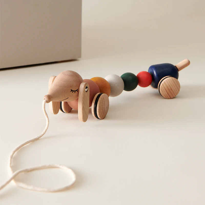 Liewood Nachzieh-Hund 'Barthes' Golden Caramel Multi Mix - Image 2