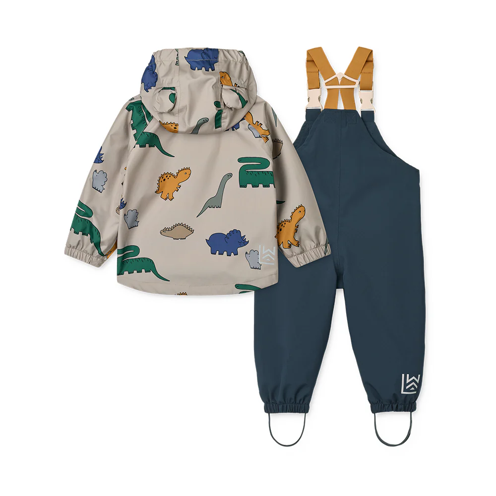Liewood  Regenjacke/-hose Set 'Manu'  Dinosaurs/Mist - Image 3