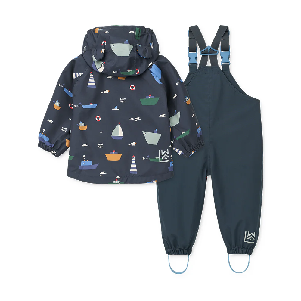 Liewood  Regenjacke/-hose Set 'Manu' Sailing/Classic Navy - Image 2