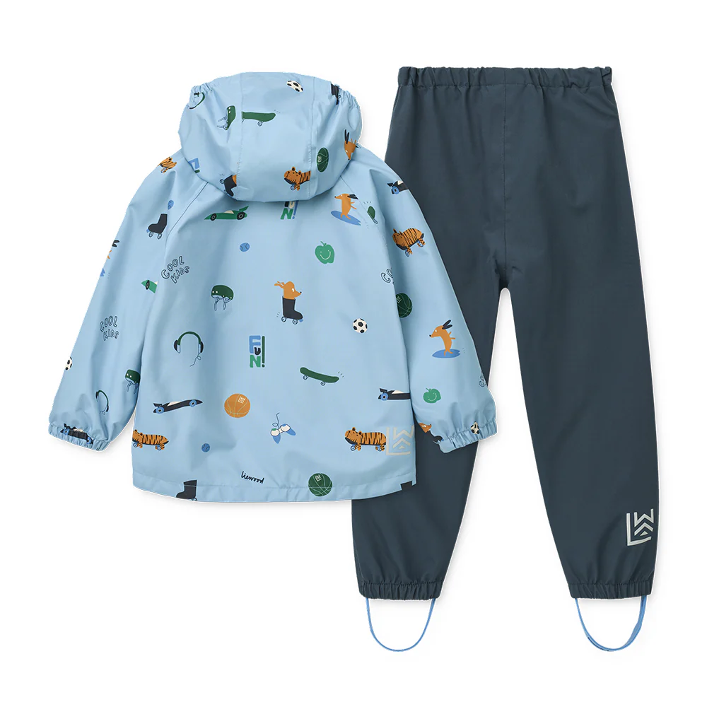Liewood  Regenjacke/-hose Set 'Pedia' Fun/Beach Blue - Image 2