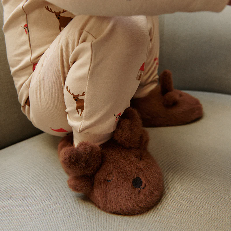 Liewood Renntier Hausschuhe/Finken 'Aviaja' Pecan - Image 4