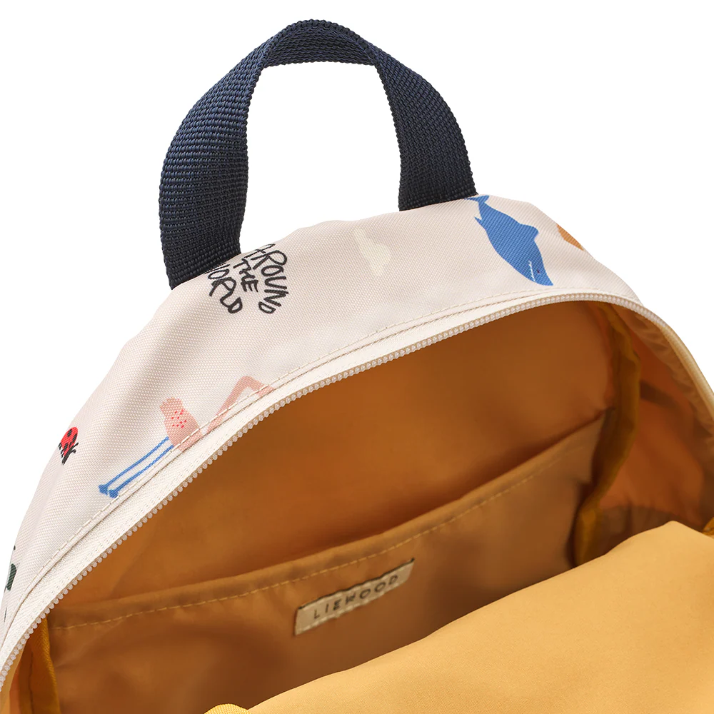 Liewood  Rucksack 'Andreas' Around the World/Sandy - Image 3