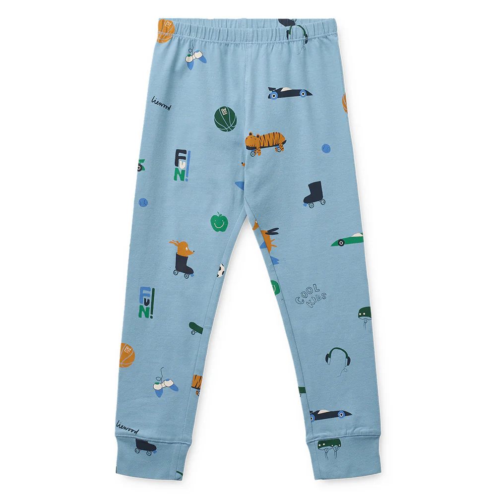 Liewood Schlafanzug Set 'Wilhelm' Dog/Fun/Beach Blue/Mix - Image 3