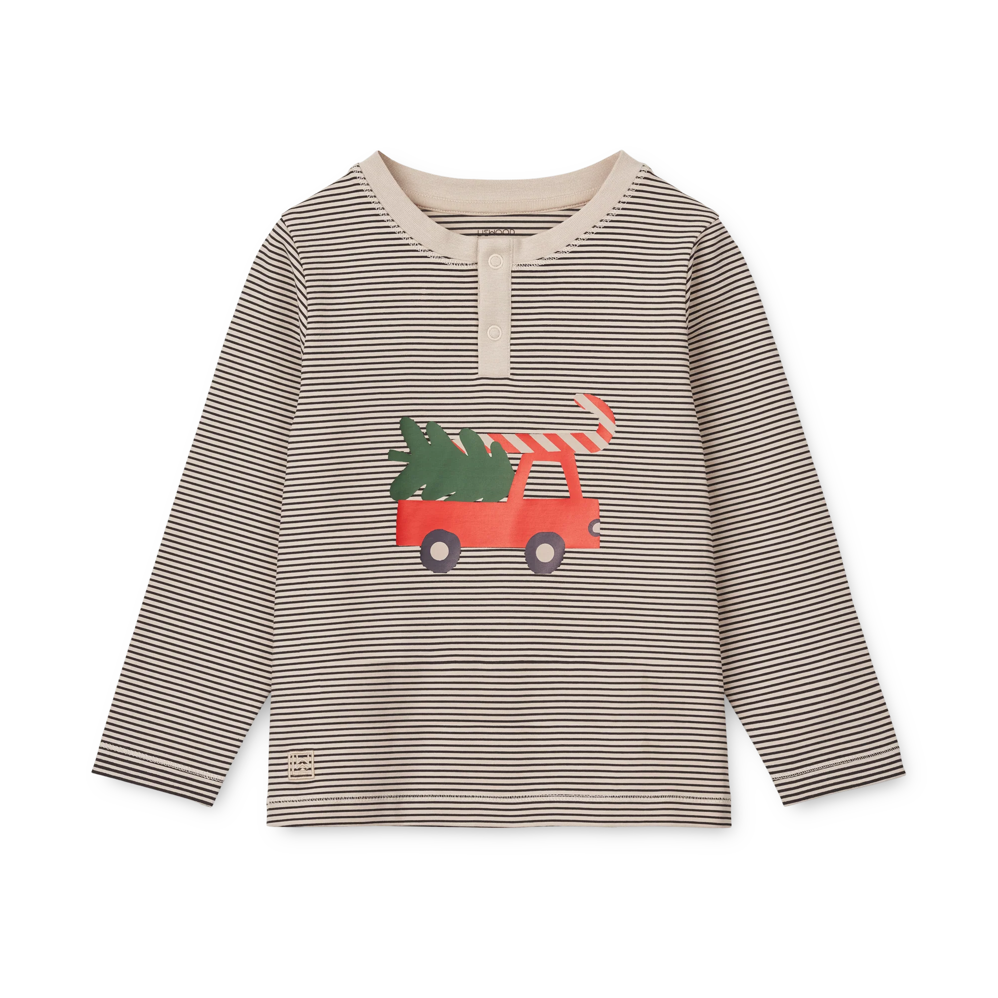 Liewood Schlafanzug Set 'Wilhelm' Holiday Vehicle/Stripe Navy - Image 2