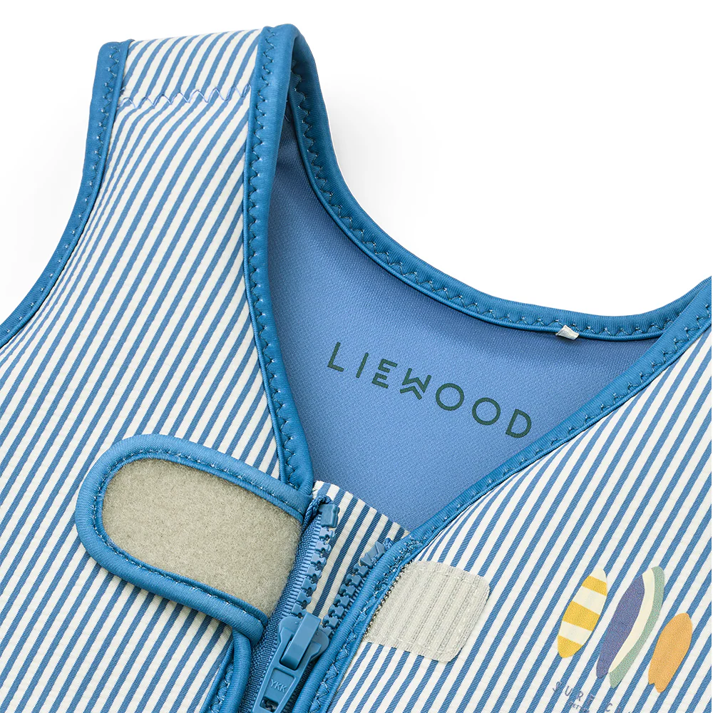 Liewood Schwimmweste 'Dove' Stripe Riverside/Creme de la Creme - Image 3