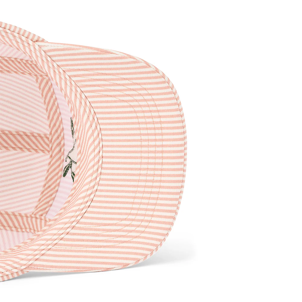 Liewood Seersucker Cap 'Rory' Stripe Pale Tuscany/Creme de la Creme - Image 3