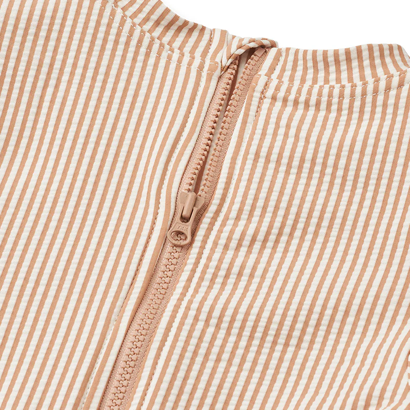 Liewood  Seersucker UV-Badeanzug 'Sille' Stripe Pale Tuscany/Creme de la Creme - Image 4