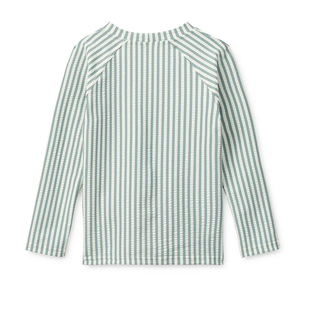 Liewood Seersucker UV-Badeshirt 'Noah' Peppermint/Sandy - Image 2