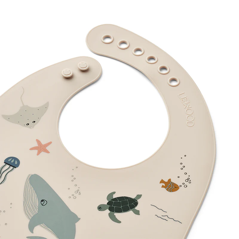 Liewood  Silikon Lätzchen 2er Pack 'Tilda'  Sea Creature/Sandy - Image 3