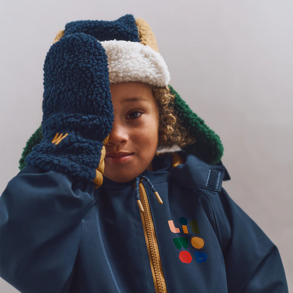 Liewood  Teddy Mütze mit Ohrenklappen 'Bravo'  Classic Navy Multi Mix - Image 2
