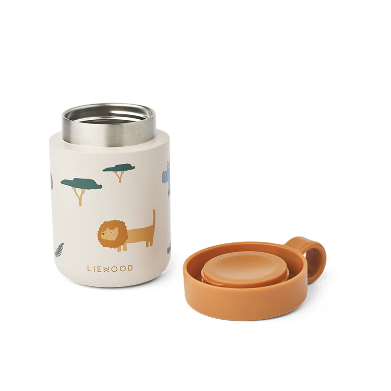 Liewood Thermo Lunchbox 'Kiani' Safari Sandy Mix - Image 3
