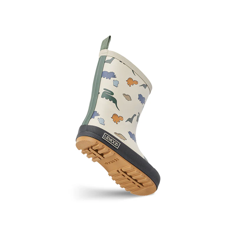 Liewood Thermo Regenstiefel 'Mason' Dinosaurs/Mist - Image 3