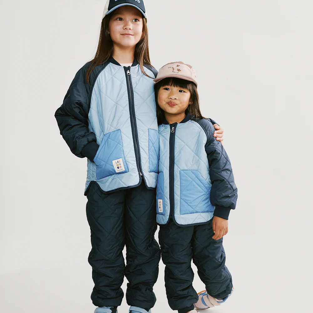 Liewood  Thermojacke/-hose Set 'Zella'  Beach Blue/Classic Navy Mix - Image 2