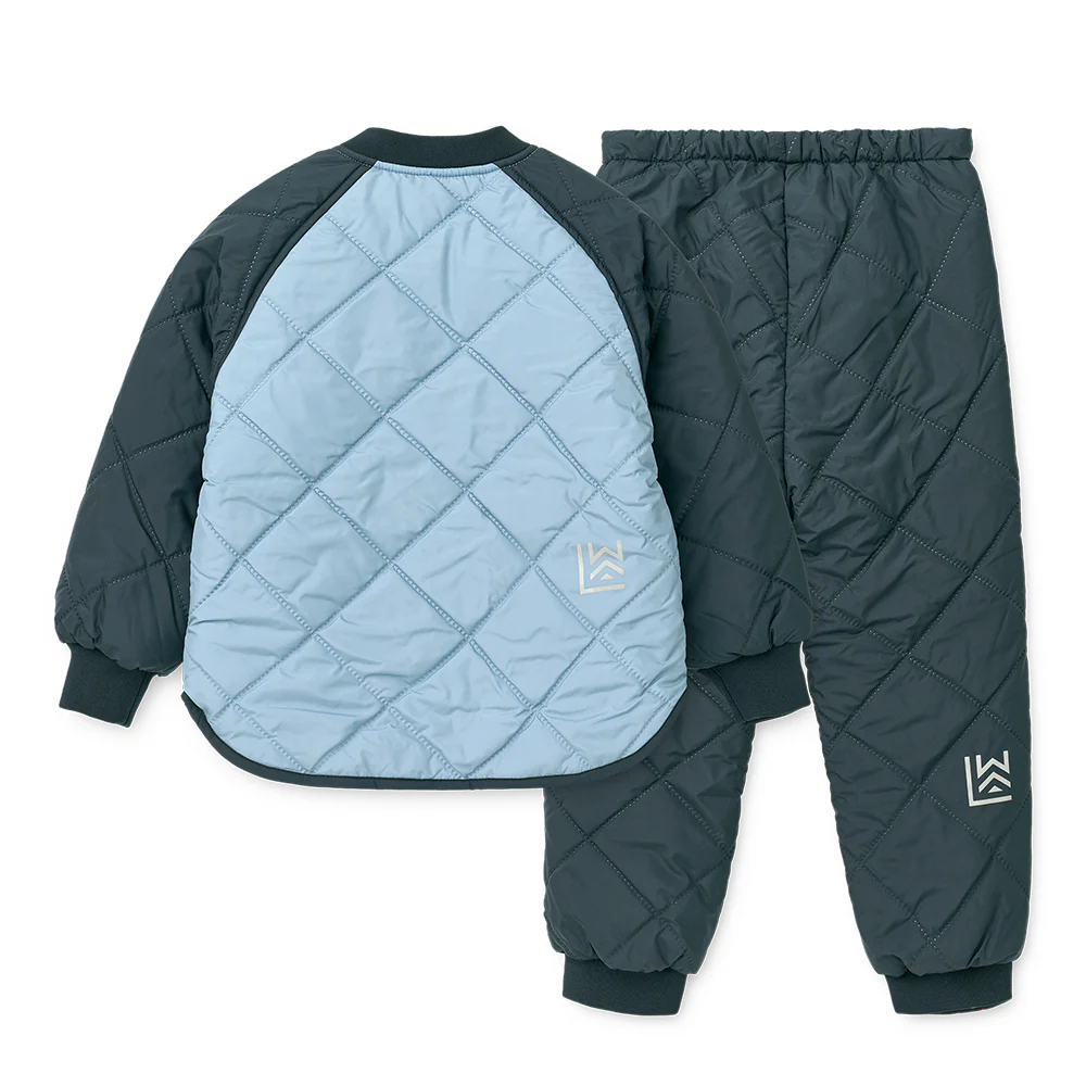 Liewood  Thermojacke/-hose Set 'Zella'  Beach Blue/Classic Navy Mix - Image 3