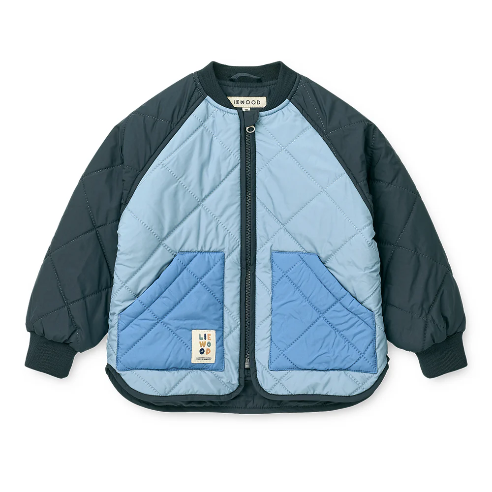 Liewood  Thermojacke/-hose Set 'Zella'  Beach Blue/Classic Navy Mix - Image 4