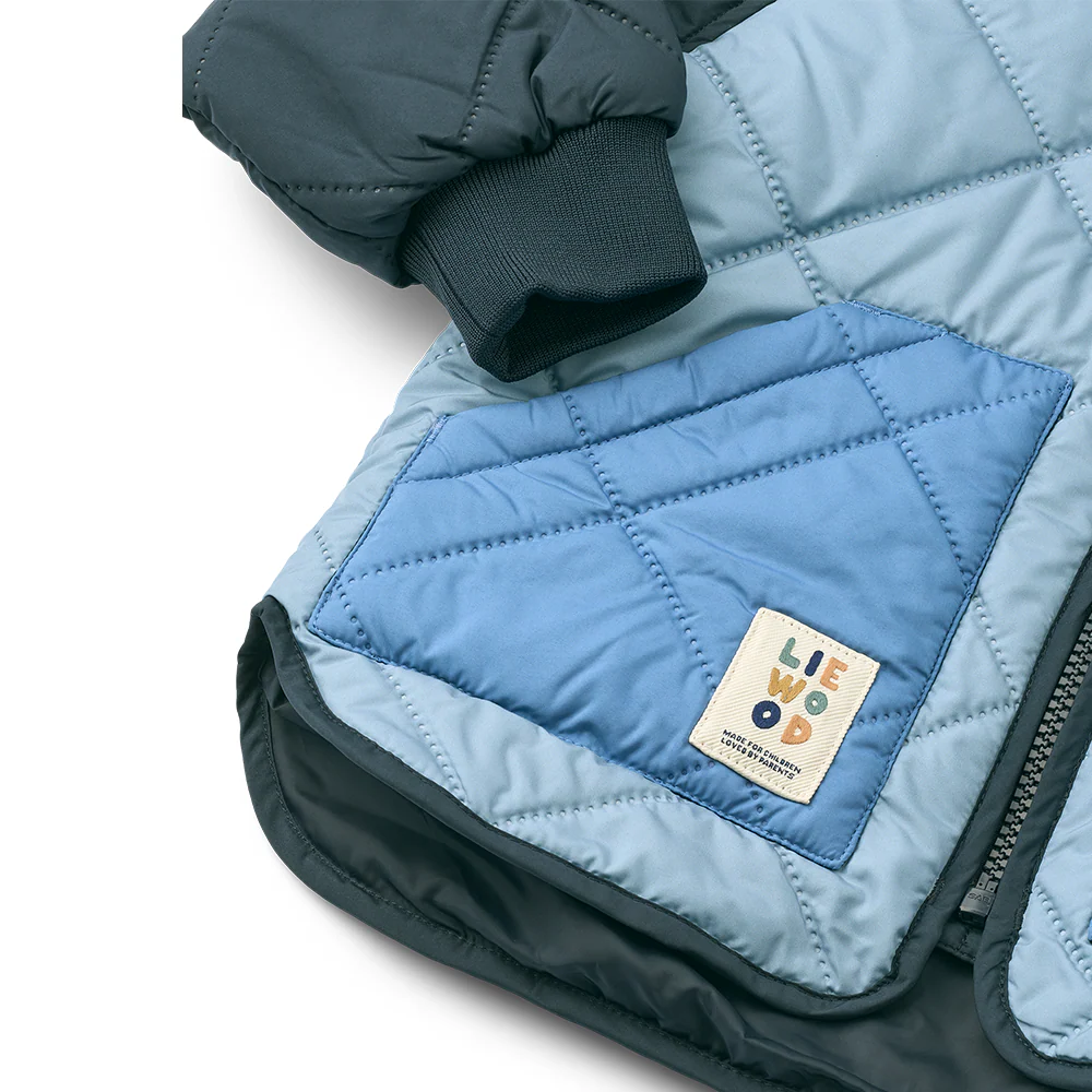 Liewood  Thermojacke/-hose Set 'Zella'  Beach Blue/Classic Navy Mix - Image 7