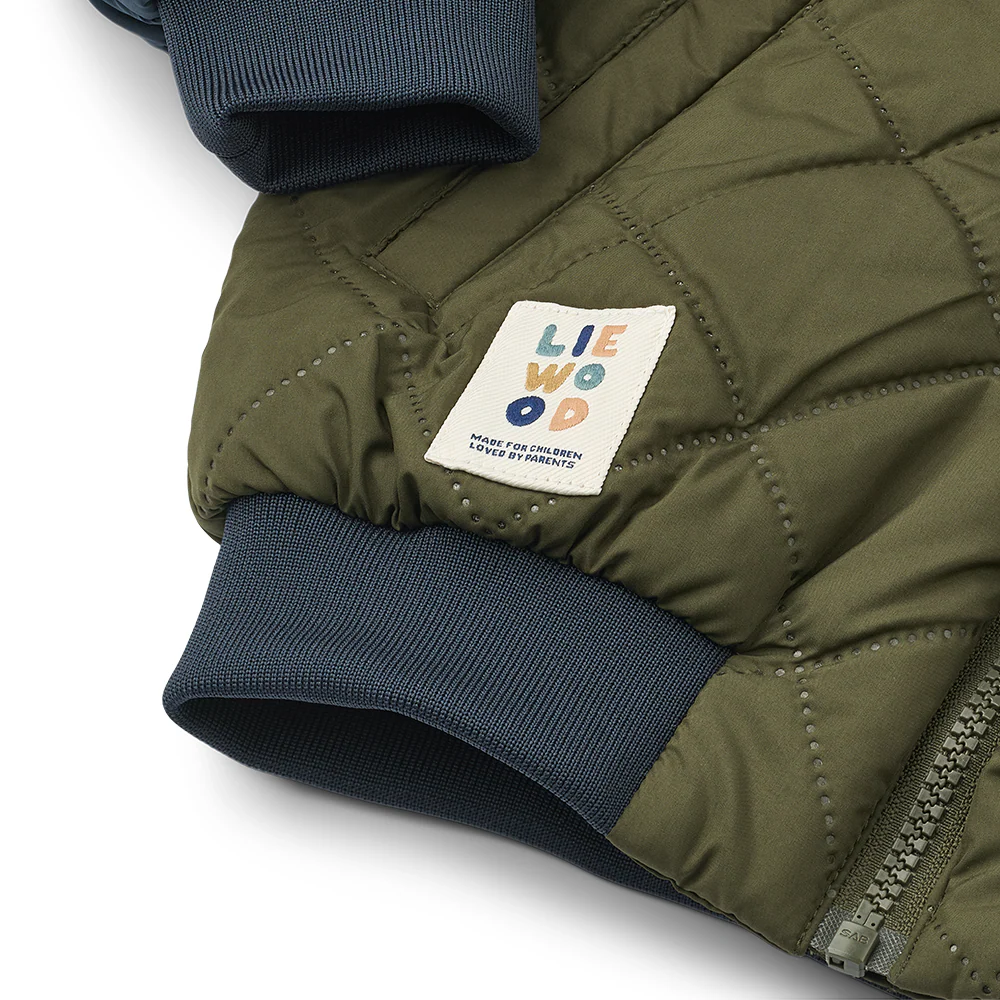 Liewood Thermojacke 'Mira' Classic Navy/Army Brown - Image 4
