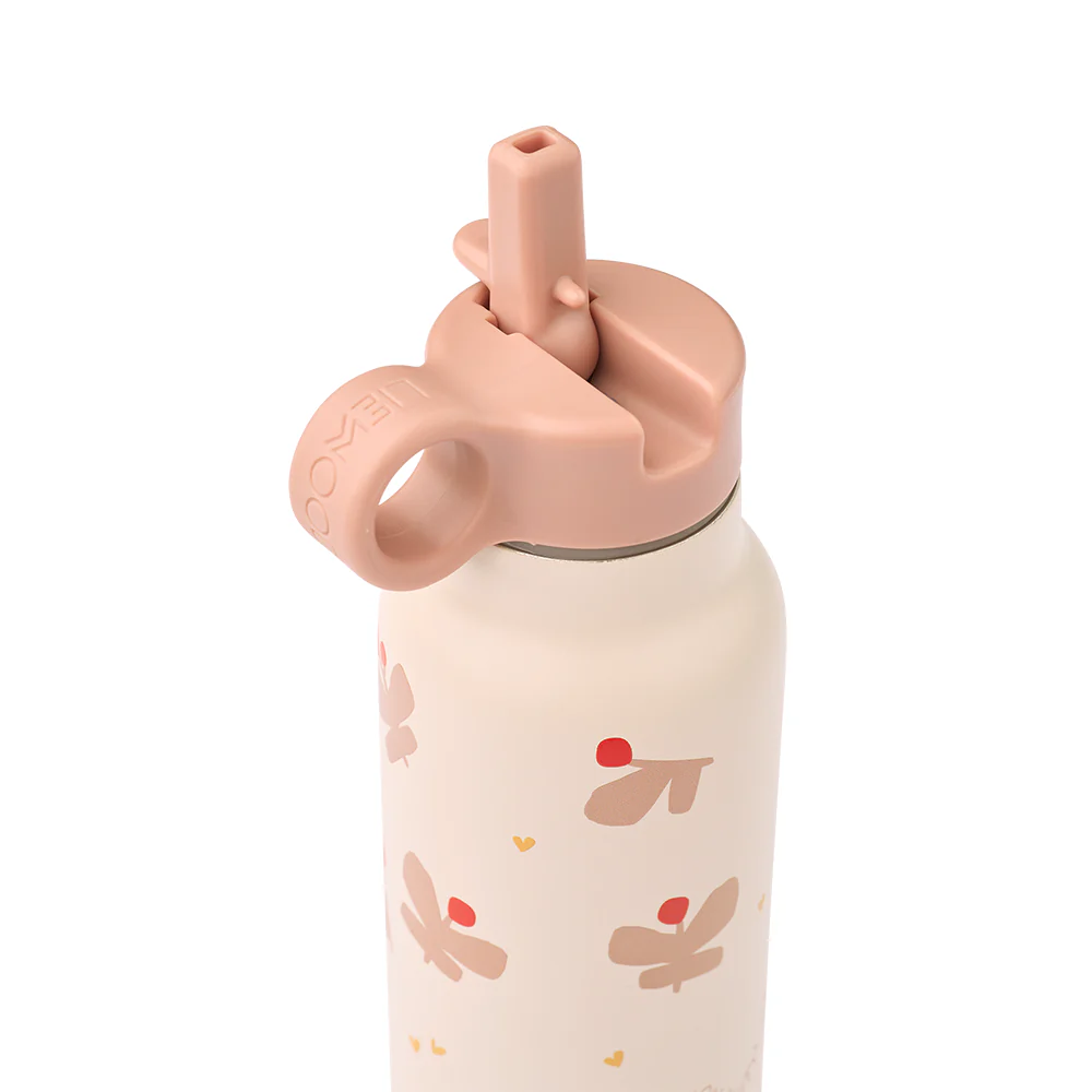 Liewood Trinkflasche 'Falk' 350 ml Butterfly/Apple Blossom - Image 2