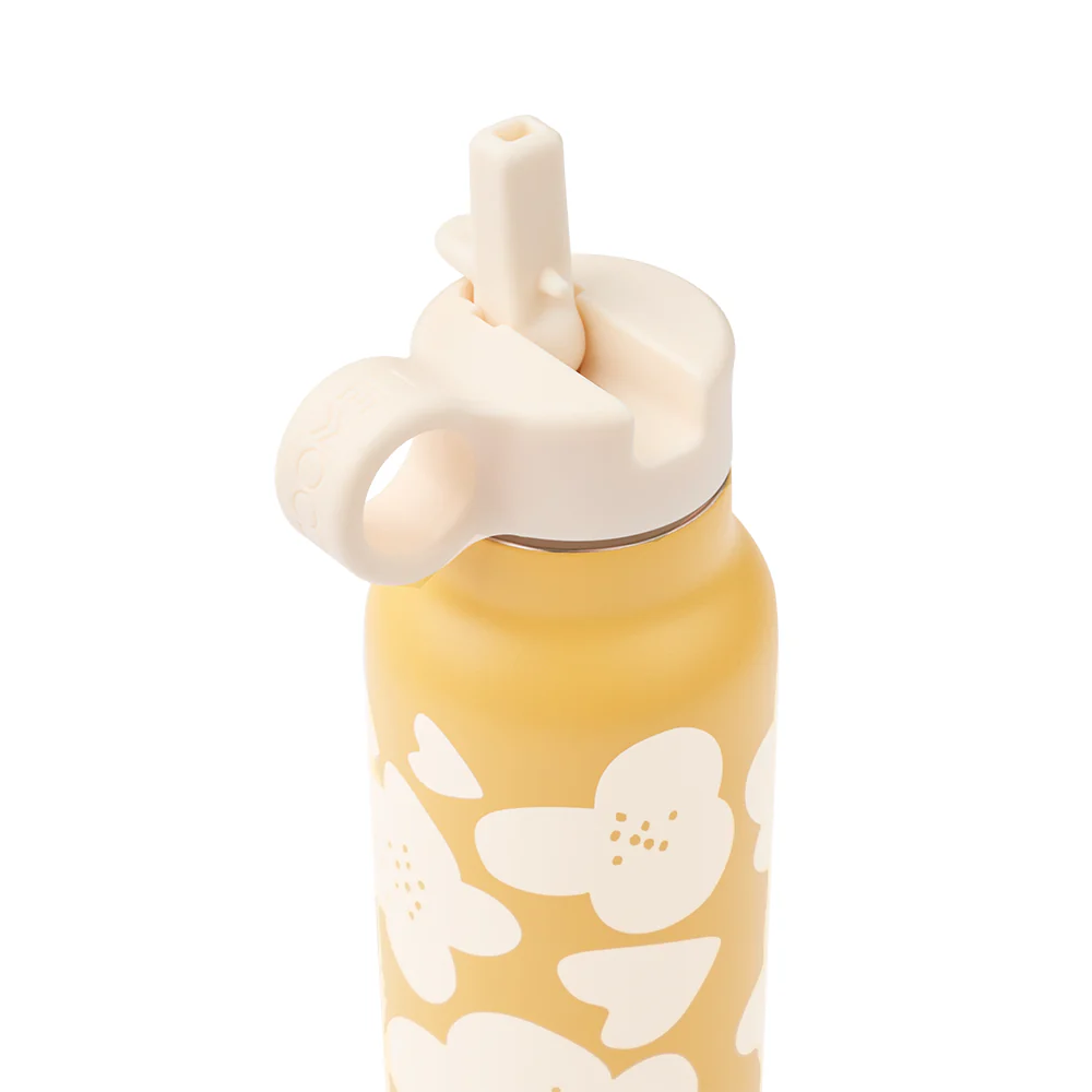 Liewood Trinkflasche 'Falk' 350 ml Flower/Lemon Yellow - Image 2