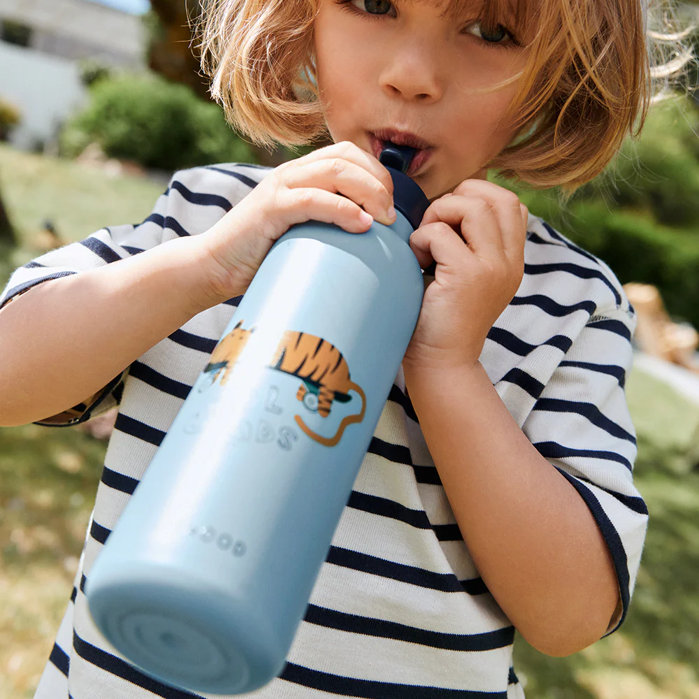Liewood Trinkflasche 'Falk' 500 ml Tiger/Beach Blue - Image 2