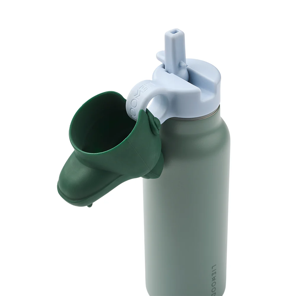 Liewood Trinkflasche mit Krokodildeckel 'Falk' 350 ml Peppermint/Garden Green - Image 3