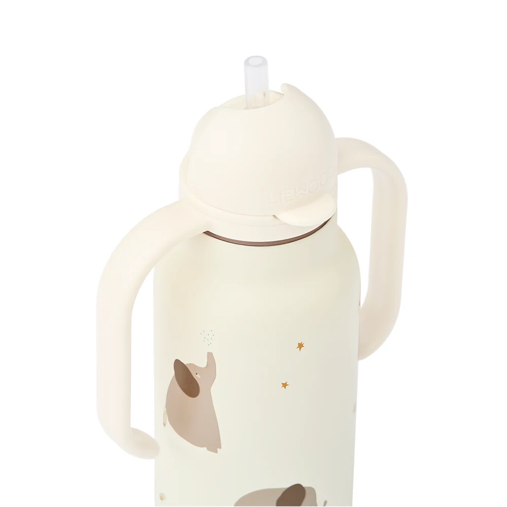 Liewood Trinkflasche 'Kimmie' 250 ml Elephant/Creme de la Creme - Image 3
