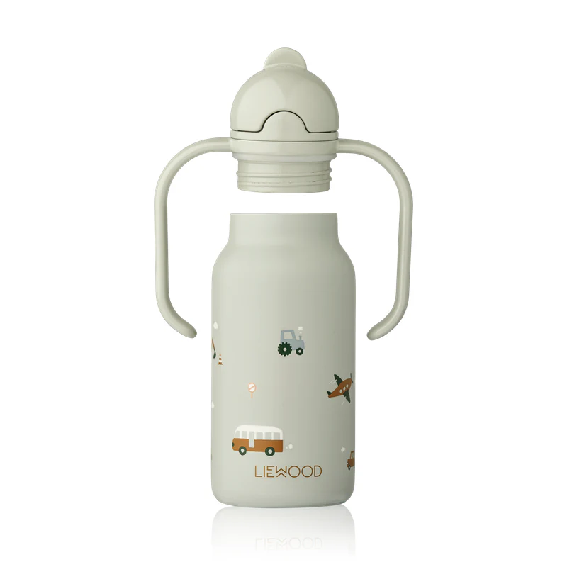 Liewood  Trinkflasche 'Kimmie' 250 ml   Vehicles/Dove Blue - Image 4