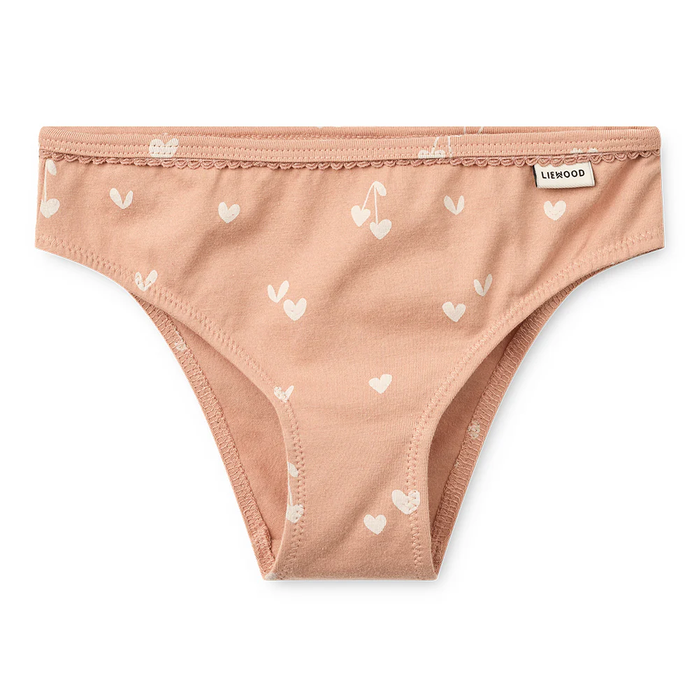 Liewood Unterwäsche 3er Set 'Aylin' Sweethearts/Pale Tuscany/Stripe/Heart Mix - Image 4