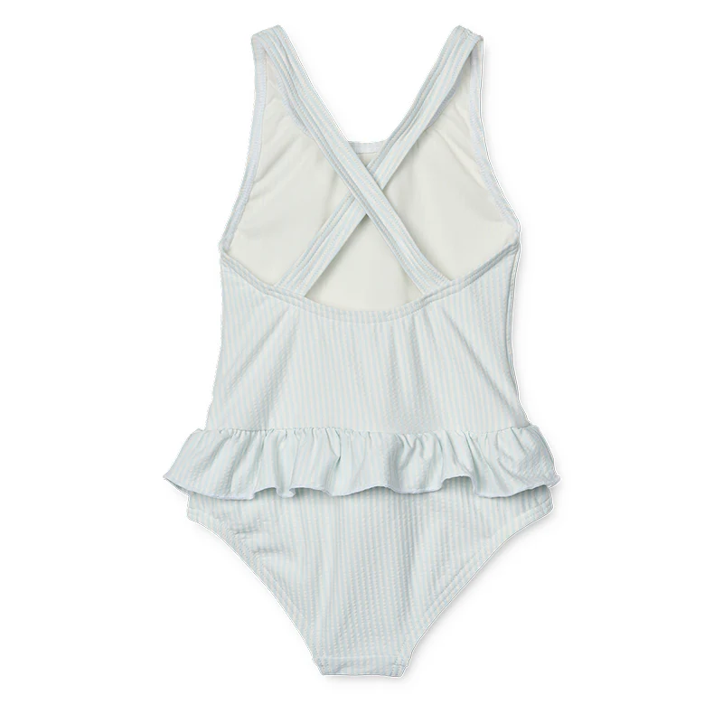 Liewood  UV-Badeanzug 'Amara' Stripe Pure Sky/Creme de la Creme - Image 3