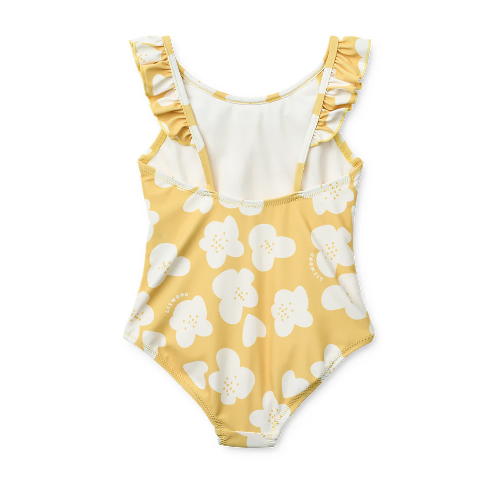 Liewood  UV-Badeanzug 'Kallie' Flower/Lemon Yellow - Image 3