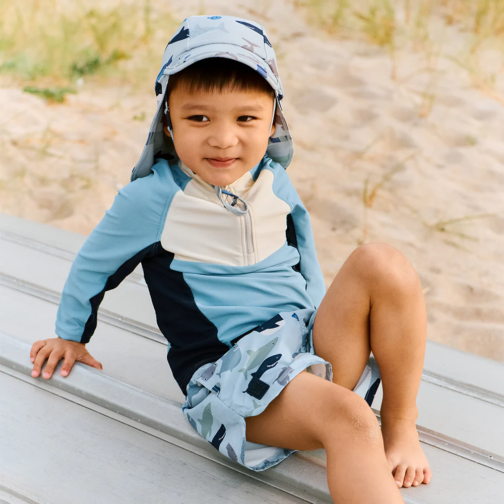 Liewood UV-Badeshirt 'Oluf' Beach Blue Mix - Image 4