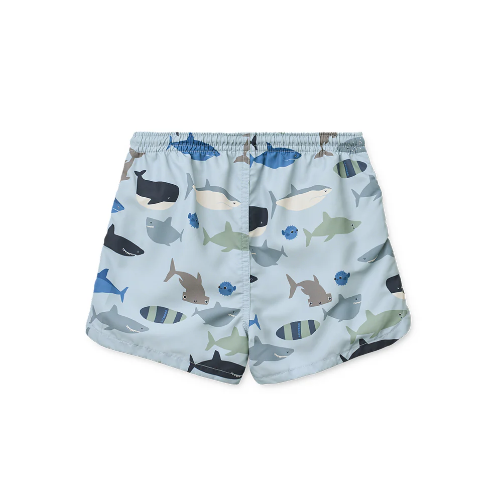 Liewood UV-Badeshorts 'Aiden' Shark/Dove Blue - Image 3
