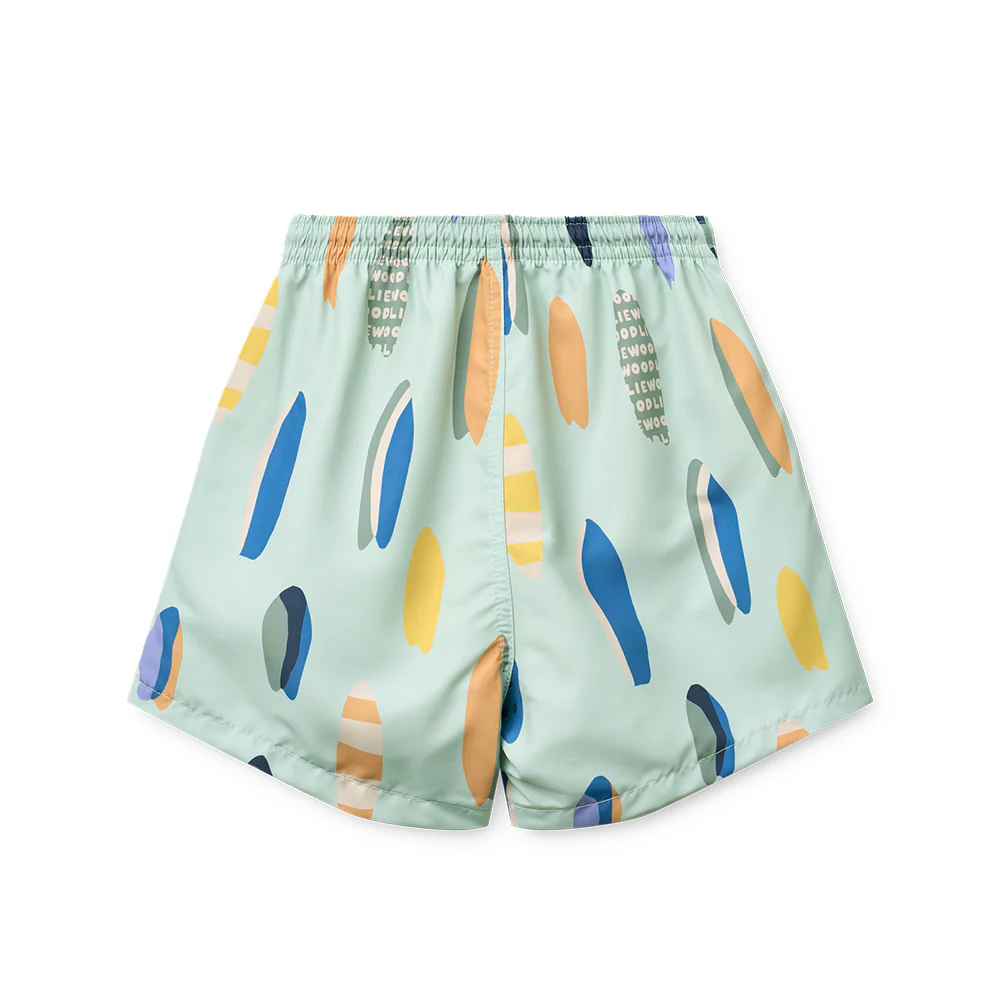 Liewood UV-Badeshorts 'Duke' Boards/Light Peppermint - Image 3