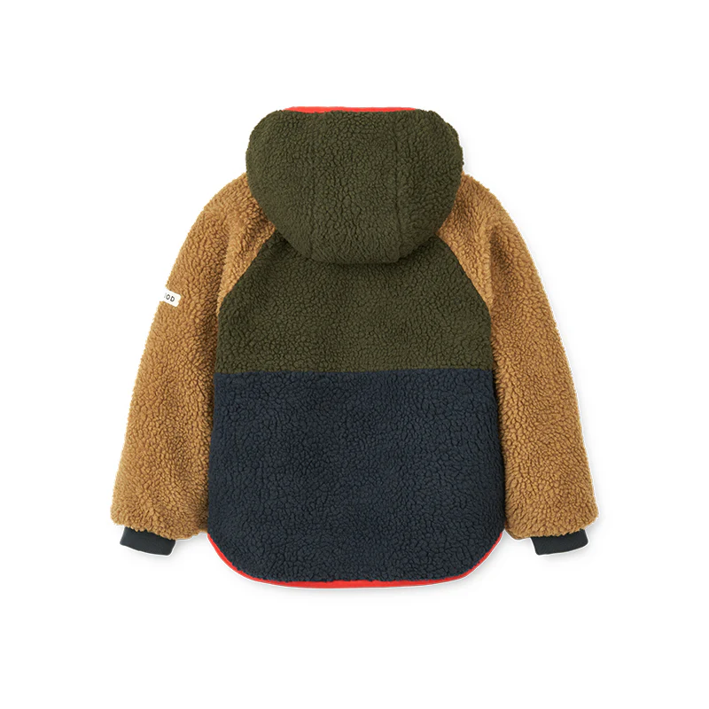 Liewood Wendbare Thermojacke 'Jackson' Army Brown Multi Mix - Image 5