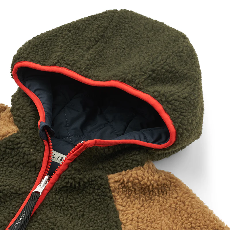 Liewood Wendbare Thermojacke 'Jackson' Army Brown Multi Mix - Image 6