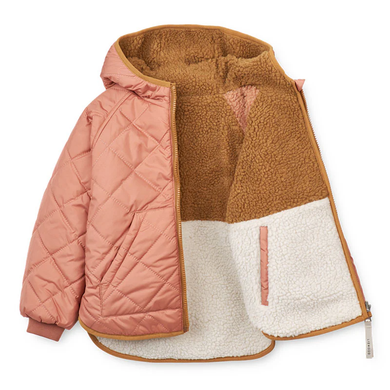 Liewood  Wendbare Thermojacke 'Jackson' Tuscany Rose Mix - Image 3