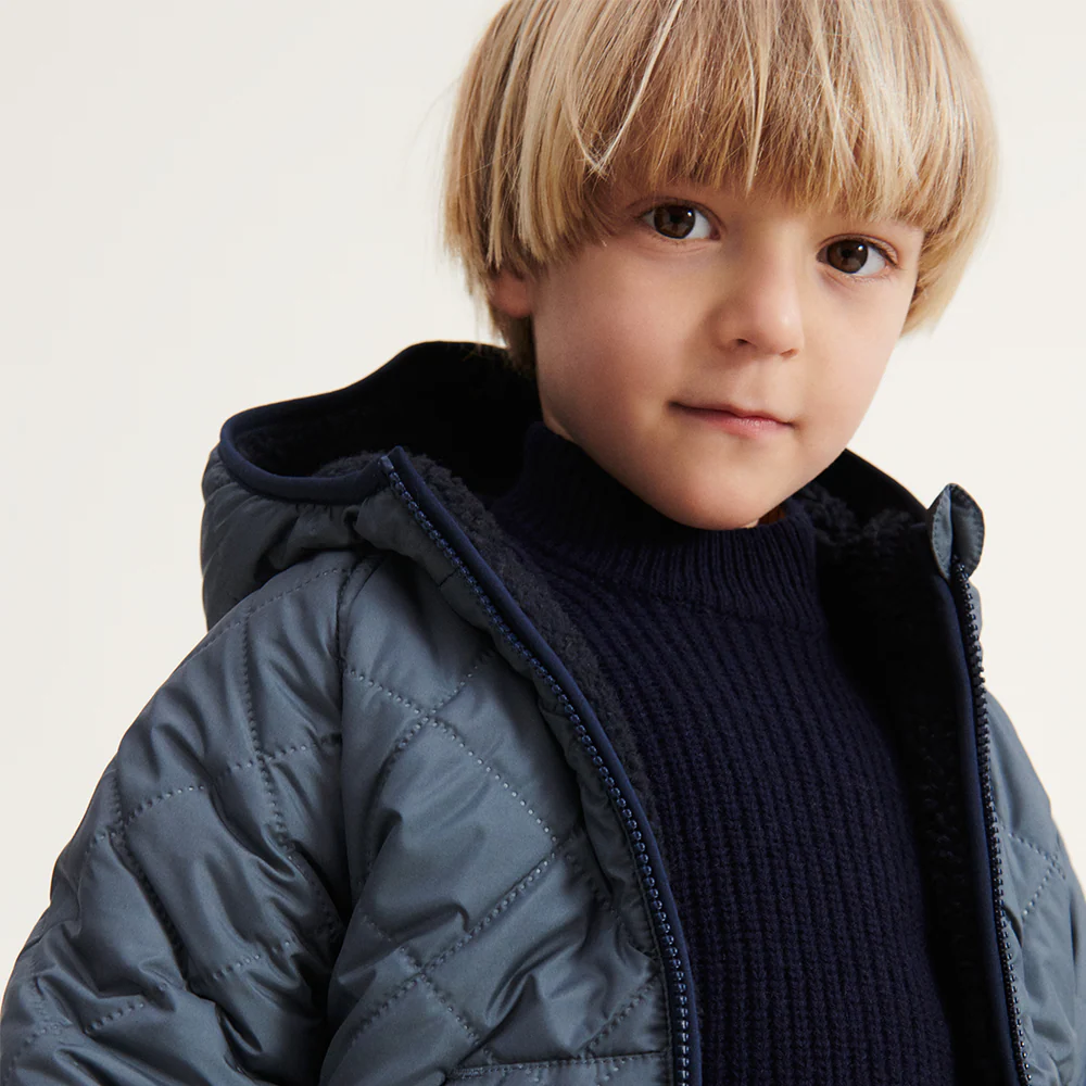 Liewood Wendbare Thermojacke 'Jackson' Whale Blue Multi Mix - Image 4