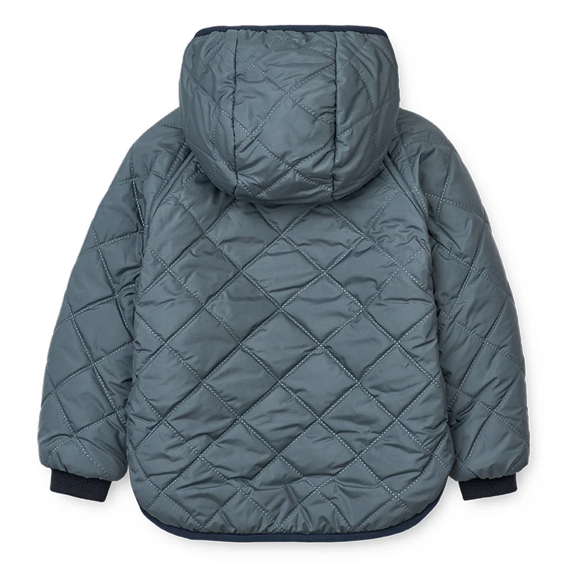 Liewood Wendbare Thermojacke 'Jackson' Whale Blue Multi Mix - Image 7