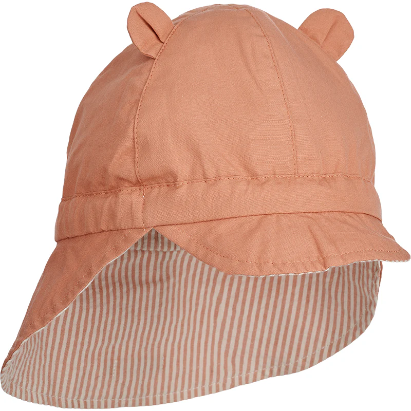 Liewood wendbarer Sonnenhut 'Gorm' Stripe Tuscany Rose/Sandy - Image 3