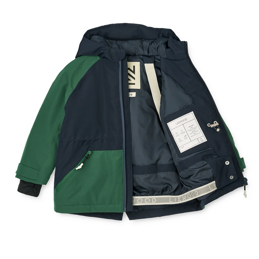 Liewood  Winter/Ski-Jacke 'Kalle' Classic Navy/Garden Green - Image 5
