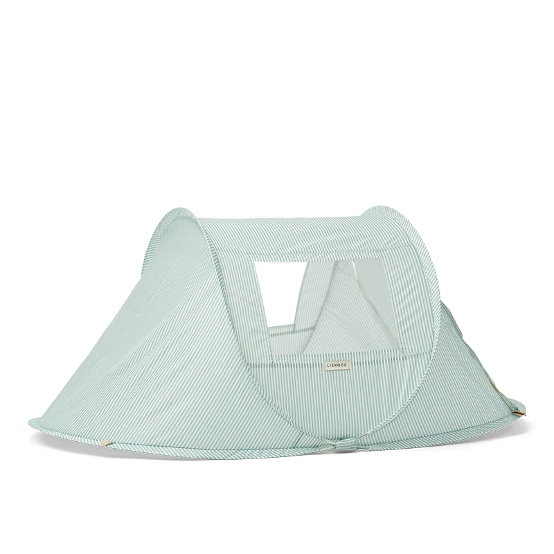 Liewood Zelt 'Bjork' Printed Stripe Ice Blue/Creme de la Creme - Image 4
