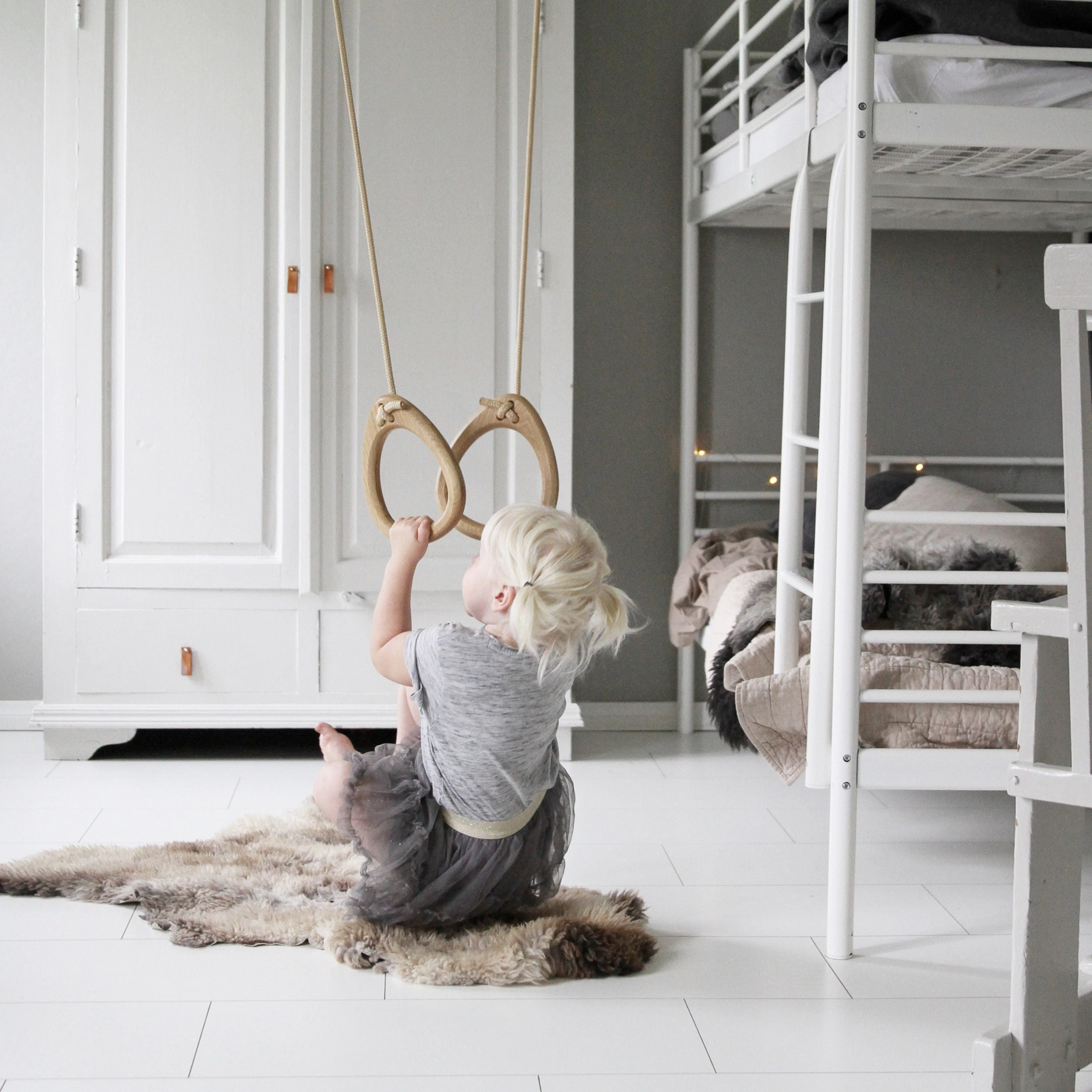 Lillagunga  Turnringe 'Rings'   Eiche/Beige - Image 3