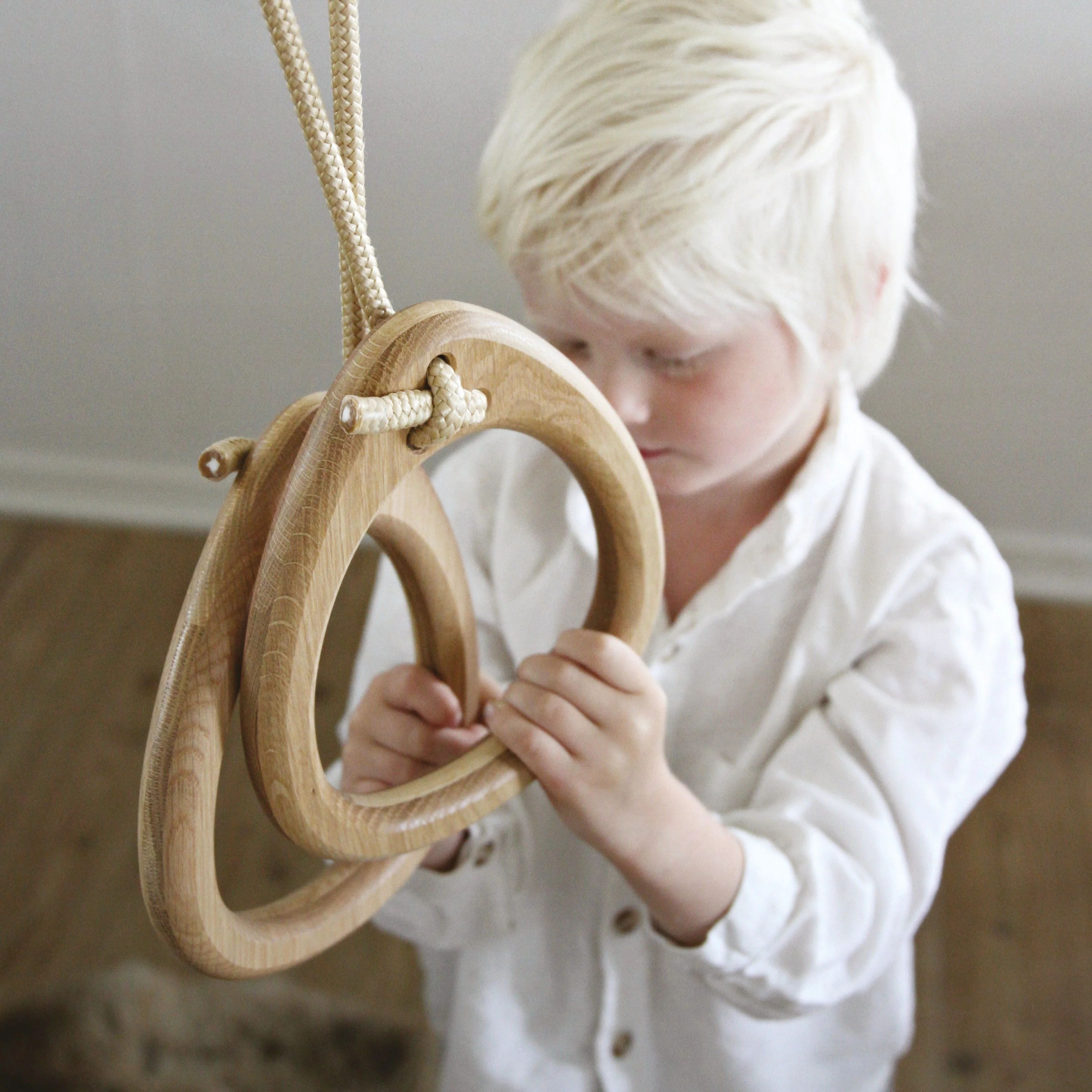 Lillagunga  Turnringe 'Rings'   Eiche/Beige - Image 4