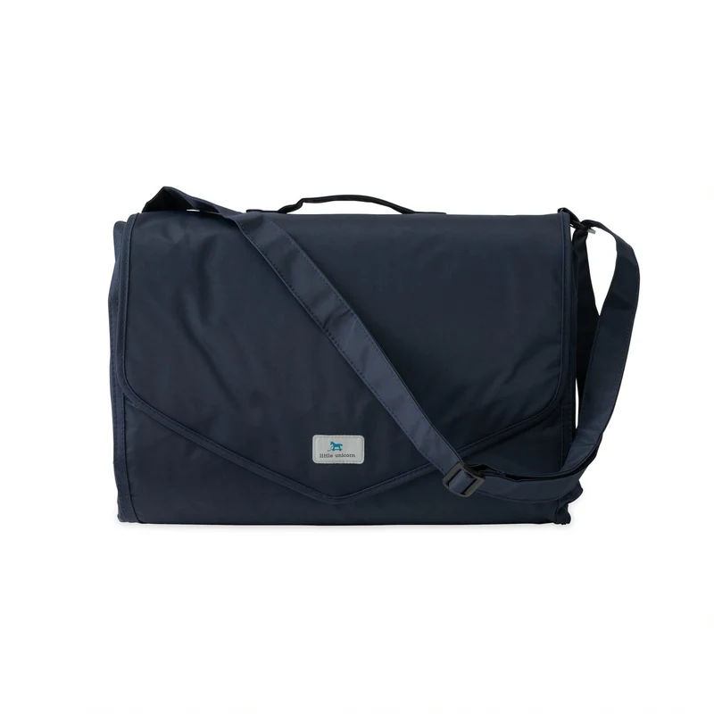 Little Unicorn  Picknickdecke Gross  Navy Plaid - Image 5