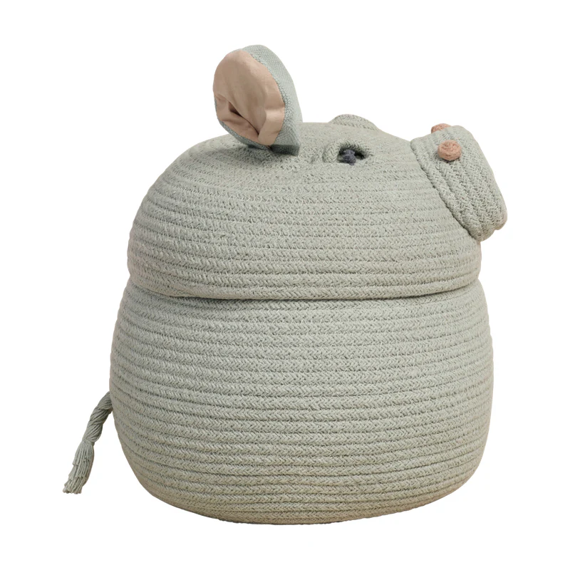 Lorena Canals  Aufbewahrungskorb mit Deckel 'Henry the Hippo'  Grün - Image 5