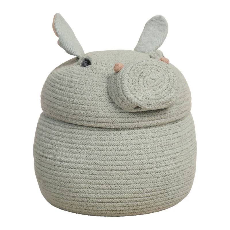 Lorena Canals  Aufbewahrungskorb mit Deckel 'Henry the Hippo'  Grün - Image 8