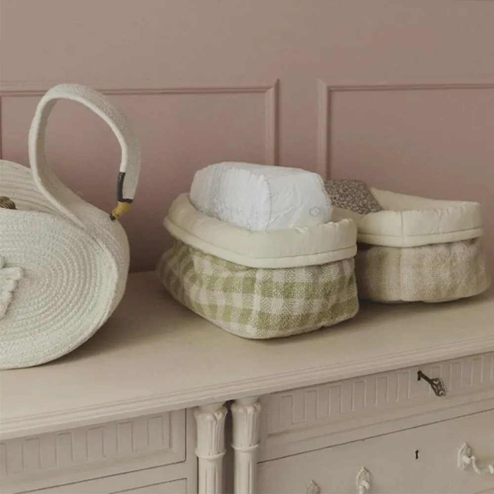 Lorena Canals Aufbewahrungskorb 'Vichy' Matcha - Image 6