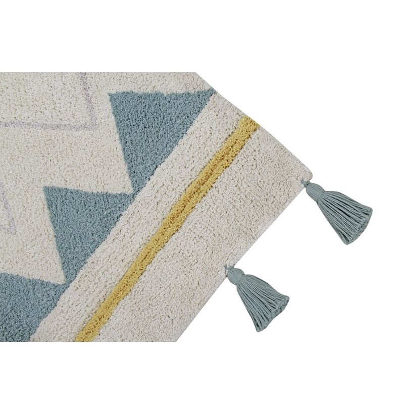 Lorena Canals  Baumwollteppich Azteca waschbar  Blau - Image 3